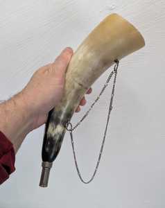 ฮอร์นธรรมชาติขัดเงาสัตว์สไตล์ที่ดีที่สุดเป่าฮอร์นธรรมชาติวัสดุแบบแข็งเพื่อความอบอุ่นแบบโบราณออร์แกนิค - Product Image 1