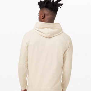 Venta al por mayor Hombres You Print Smile Pattern Drop Shoulder Hoodie con bolsillo sudaderas con capucha pesadas - Product Image 3