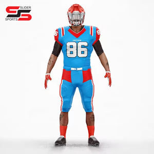 Venta al por mayor 2024 nuevo diseño Unisex conjuntos de camisetas de fútbol juvenil personalizado sublimación completa Número de uniformes de fútbol americano - Product Image 3