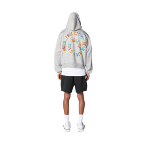 Meilleure qualité mode français éponge coton Polyester sans ficelle solide Normal régulier blanc plaine surdimensionné unisexe hommes sweats à capuche - Product Image 6