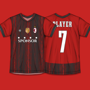 ชุดเสื้อเจอร์ซีย์กีฬาแฟชั่นสตรีทสไตล์อเมริกันฟุตบอลและฟุตบอล แบบยูนิเซ็กส์ พิมพ์ลายตามสั่ง ทรงโอเวอร์ไซส์ ผ้าตาข่าย ไซส์พลัส แห้งเร็ว - Product Image 5