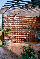 Briques creuses décoratives en terre cuite rouge pour la décoration murale intérieure et extérieure et de jardin