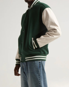 Premium Men Varsity Jacket Classic Letterman Baseball Bomber Ropa de calle elegante OEM Proveedor mayorista a granel personalizado - Product Image 4
