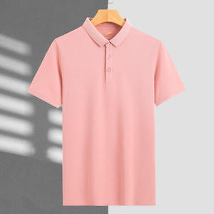 OEM Custom logo Design Upscale Solid hue <b>Summer</b> Time Work Clothes Factory Clothes Short-sleeved Lapel Collar polo <b>shirts</b> - Product Image 3