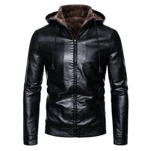 Qualité supérieure Hommes Personnalisé Toile Tissu Respirant Écologique Imperméable Moto Veste En Cuir Mouton Tricoté Hiver - Product Image 3