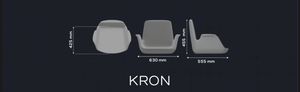 KRON Ergonomic Portable Ready-made Sponge Polyurethane <b>Dining</b> Room <b>Chair</b> European Style Minimalist Design Eco-Friendly Entry - Product Image 4