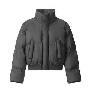 Vente en gros Manteau matelassé d'hiver Vêtements Streetwear d'hiver unisexe personnalisés Veste en duvet coupe-vent à la mode - Product Image 1