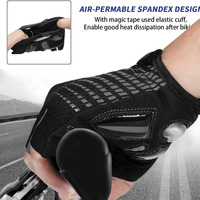 Vente en Gros de Fitness Respirant Ventilé Demi Doigt Haltérophilie Exercice Sports Workout Racing Bicyclette Cyclisme Gym Gants Hommes