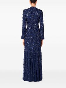 Robe longue élégante à encolure en V et manches longues, antistatique et respirante pour les mariages, les bals, les soirées avant incluses - Product Image 3