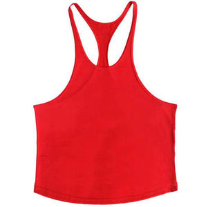 Camiseta sin mangas informal de algodón de secado rápido con logo frontal, chaleco para correr, camiseta sin mangas para gimnasio - Product Image 4