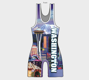 Singlet de Lucha Libre Personalizado de Poliéster Sublimado para Hombres, Niños y Jóvenes, Uniforme de Grappling Profesional para Competencia, Ajuste de Alto Rendimiento - Product Image 1
