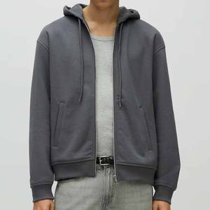 Sudaderas con capucha informales de invierno con cremallera para hombre, algodón/poliéster, colores personalizados, ajuste Regular, impresión Digital, ropa de moda ecológica - Product Image 4