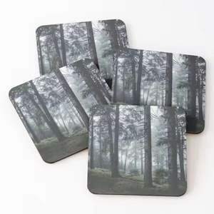 Sous-verres en bois avec pièces de support Sous-verres en bois Tasse Coaster Set pour Bar Cuisine Maison - Product Image 5