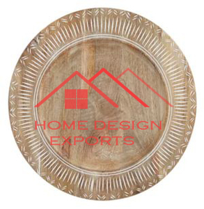 Placa de cargador de madera de Venta caliente para cocina Hotel Rastaurent comida que sirve Placa de cargador de madera en madera de alta calidad superventas - Product Image 4