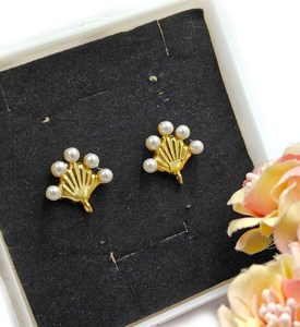 Idea de regalo de aniversario Pearl Designer Earring Post White Gold Plated para fiesta para mujeres y niñas - Product Image 2
