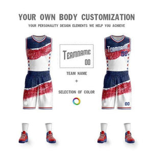 Uniforme de Baloncesto Personalizado 100% Poliéster para Hombre, Equipo de Entrenamiento Transpirable de Alta Calidad con Técnicas de Impresión - Product Image 5