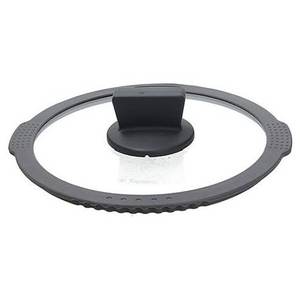 Tapa de Vidrio para Olla AMBIZIOSA de 16 cm, Transparente y Gris, para Utensilios de Cocina Tognana-WL558T1GRTG - Product Image 1