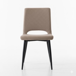 PASCAL Modern European <b>Dining</b> <b>Chair</b> Upholstered Metal Legs for Restaurant Hotel Home - Product Image 1