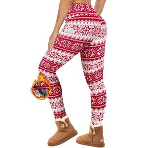 Mallas de invierno con forro polar supersuave de cintura alta para mujer, pantalones de Yoga térmicos cálidos con bolsillos, estilo informal sólido para adultos - Product Image 4