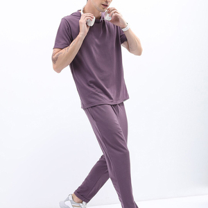 Nouveaux t-shirts 100% coton de haute qualité pour hommes en O Neck Design T-shirt à manches courtes de couleur unie contrastée pour hommes pour les vêtements d'été - Product Image 2