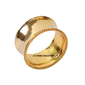 Fournitures de mariage élégantes pour hôtels, vente en gros, décoration de luxe, articles de cuisine, anneaux de serviette dorés pour les fêtes de Noël - Product Image 1