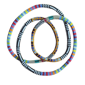 Collar de cuerda de cuentas de semillas Vintage, nuevo diseño, collar de cuerda de cuentas Multicolor hecho a mano, collar de cuentas de semillas personalizado - Product Image 1