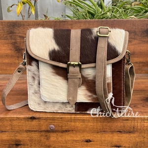 กระเป๋าถือหนังแท้สำหรับผู้หญิง, กระเป๋าถือหนังวัวสะพายข้างขนาดใหญ่ดีไซน์ใหม่หรูหรา - Product Image 1