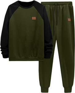 Diseño personalizado de invierno sólido de los hombres Jogger conjuntos chándal 100% algodón Coon tela suave Regular-Fit gimnasio chándales al por mayor 2025 - Product Image 1