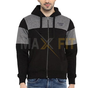 Maxfit เสื้อฮู้ดมีซิปสำหรับผู้ชายผ้าฝ้าย100% ระบายอากาศได้พร้อมซิปราคาที่ดีที่สุดสำหรับฤดูหนาว - Product Image 1