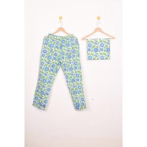 Ensemble pyjama en satin pour femmes, 2 pièces, automne, manches longues, col rabattu, taille élastique, respirant, décontracté, vêtements de nuit - Product Image 1