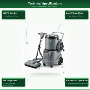 Máquina <span class=keywords><strong>de</strong></span> <span class=keywords><strong>Limpieza</strong></span> <span class=keywords><strong>de</strong></span> Alfombras y Tapicerías OEM ODM, Aspiradora Húmeda/Seca para <span class=keywords><strong>Contratistas</strong></span> <span class=keywords><strong>de</strong></span> <span class=keywords><strong>Limpieza</strong></span> Comercial, Extractor <span class=keywords><strong>de</strong></span> 40KPA MR150 - Product Image 3