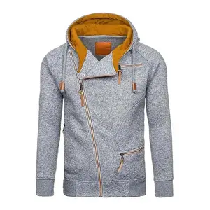 Casual Style 2023 Blank Design Latest Fashion 400G Zip Up Winter Wear Cotton Fleece Men Hoodies Sweatshirts Top Quality Hoodie