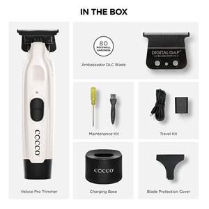 Tondeuse Veloce Pro à moteur BLDC sans balais à couple élevé, lame numérique Gap Ambassador DLC, tondeuse de bordure tout métal, alimentation filaire au lithium-ion - Product Image 5