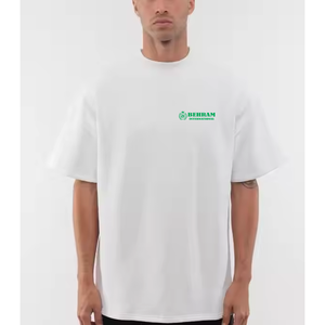 T-shirts pour hommes sur mesure OEM, grande taille, 100% coton, manches régulières, style streetwear, respirant, anti-rides, été Behram - Product Image 6
