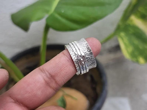 Anillo de Plata de Ley 925 de Alta Calidad con Diseño Floral Antiguo, Joyería Hecha a Mano de Estilo Bohemio para Mujer, Uso Diario, Regalo para Todos - Product Image 2