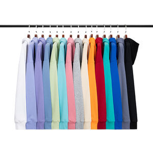 Quantité minimale de commande OEM bas de haute qualité 320g 15 couleurs sweats à capuche surdimensionnés unisexes grande taille sweats à capuche pour hommes - Product Image 1