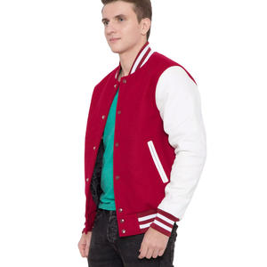 Blouson Bomber Homme Personnalisé Col Montant Logo Frontal Écologique Style Universitaire Automne Hiver - Product Image 3