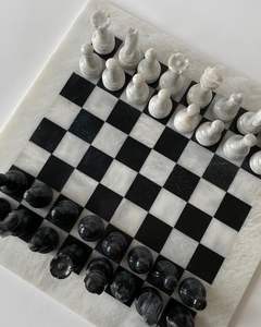 Luxury Marble <b>Chess</b> <b>Table</b> Handcrafted Stone Inlay Durable Waterproof for Outdoor Furniture Dining Living Room Bedroom Use - Product Image 1