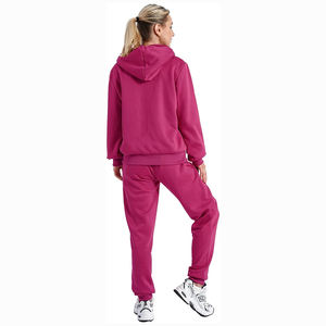 High Quality Track Pants Sets French Terry <b>Vintage</b> Zipper up Full Sleeve Hoodie Sweat Suits With Two Pocket - Product Image 2