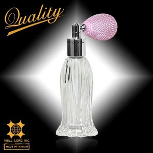 <b>Vintage</b> Style Empty <b>Perfume</b> Glass <b>Bottle</b> 50mL/100mL Capacity with Elegant Bulb Atomizer Screw Cap for Fragrance Presentation - Product Image 5