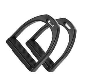 Estribos de aluminio flexibles para montar a caballo, agarre de seguridad absorbente de golpes, diseño ligero para mayor comodidad, novedad - Product Image 4