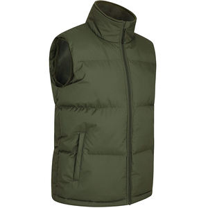 Gilet matelassé d'hiver pour hommes isolé résistant à l'eau coupe-vent fermeture éclair léger sans manches travail pêche randonnée - Product Image 2