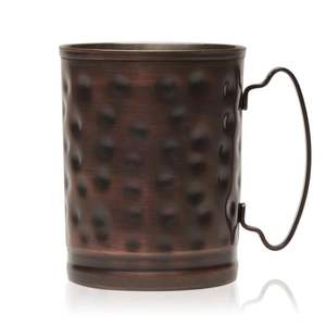Mug en cuivre martelé de qualité supérieure |   Gobelet Moscow Mule de 16 oz |   Mug en métal finition antique à pois |   Mug personnalisé avec logo, vente en gros - Product Image 5