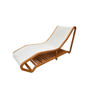 Chaise longue moderne en bois conçue pour une utilisation en extérieur dans les parcs de loisirs Fermes Cours Villas Haute qualité - Product Image 1