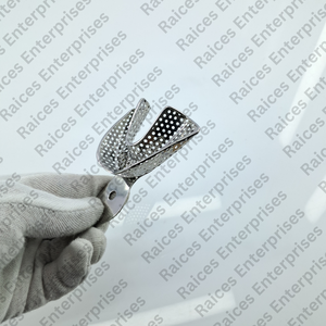 Plateaux d'empreintes dentaires de haute qualité Ensemble d'acier inoxydable perforé Instruments autoclavables réutilisables pour l'utilisation de prothèses dentaires - Product Image 2