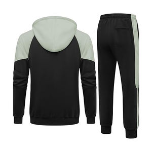Ensemble de survêtement en polyester pour homme, fermeture éclair, respirant, léger, pour la salle de sport, le jogging, l'athlétisme, décontracté, veste - Product Image 2
