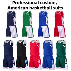 ชุดฝึกบาสเก็ตบอลผ้าโพลีเอสเตอร์แบบแห้งเร็วสำหรับผู้ใหญ่ชุดกีฬาปรับแต่งได้ชุดวอร์มสำหรับเด็กผู้ชายระบายอากาศได้ดี - Product Image 2