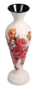 Maceta de hierro redonda moderna, elegante jarrón de suelo con esmalte, decoración de boda para el hogar y ocasiones especiales - Product Image 6
