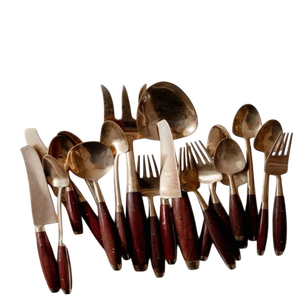 Juego de cubiertos de madera, cuchillo para bigotes, cuchara, espátula hecha con bambú, juego de cubiertos de madera, bambú de viaje - Product Image 3