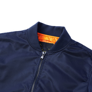 Blouson bombardier Loisirs classique style américain confortable grande taille avec logo personnalisé Vestes de baseball pour hommes - Product Image 5